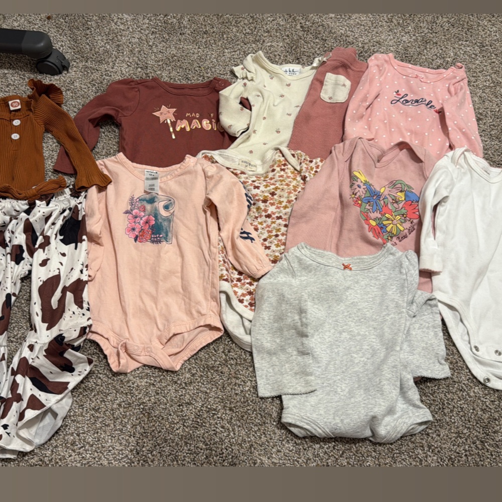 Carter's Kids One Pieces - Pink, White, Gray, Brown
